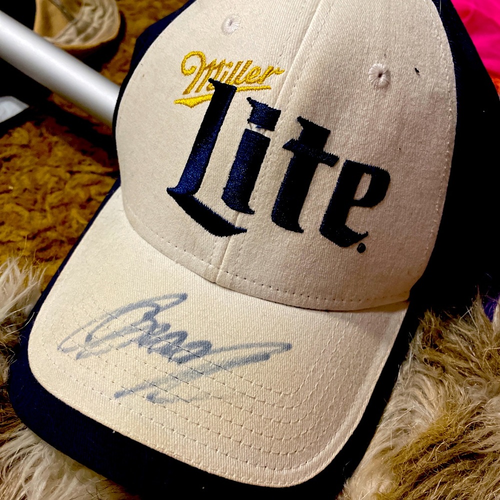 MillerLite AUTOGRAPHED Brad KESELOWSKI vintage cap